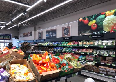 Grocery signage Installation