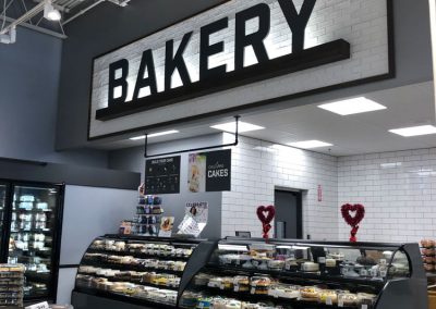 Grocery Store Signage Installation
